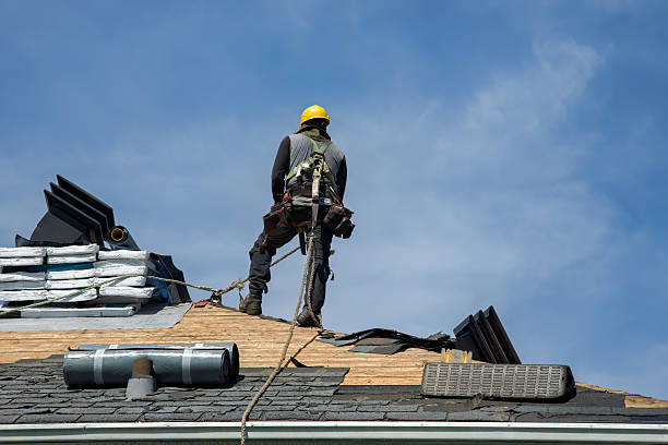 Professional Gutter Installation technician working in Newport, TN